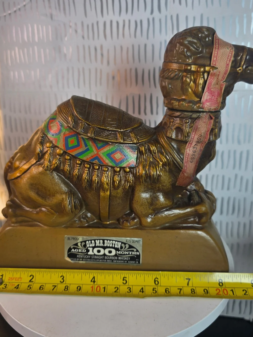 Vintage Old Mr Boston Bicentennial A.A.O.N.M. Shrine Camel Whiskey Decanter 1976